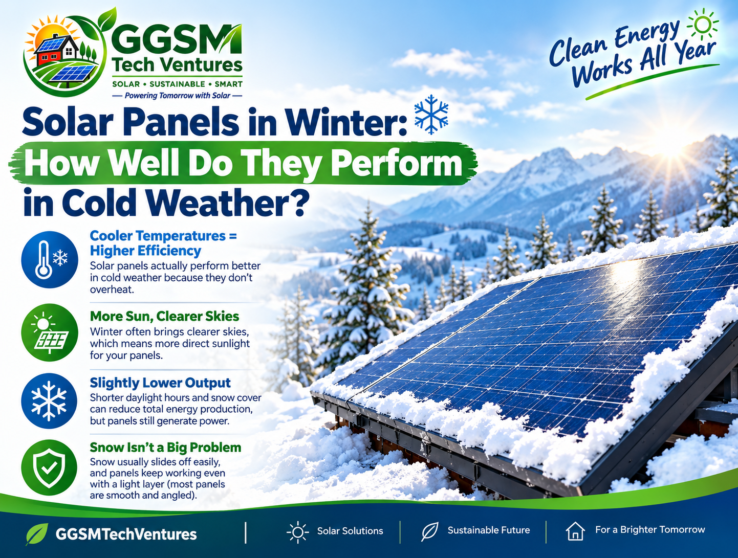 Solar Panels in Winter How Well Do They Perform in Cold Weather